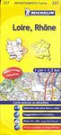 Carte Michelin département Loire Rhône N°327